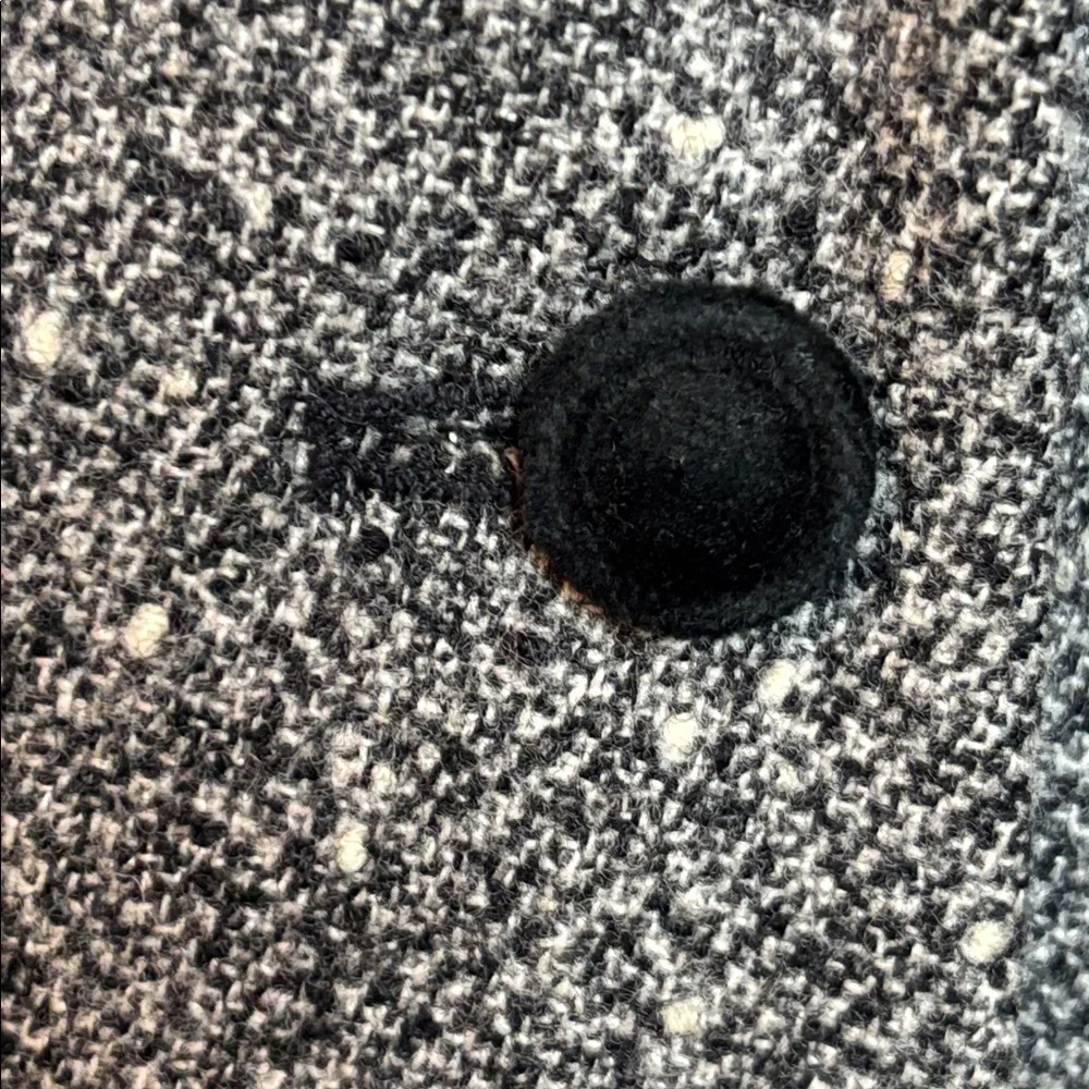 VTG 90s Pendleton Women’s Tweed Wool Gray Blazer Black Velvet Collar‎ Size 8